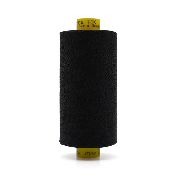 Нитка Gutermann Mara 120 (1000 метров), 1 кат., универсальная | 1274 черный уголь