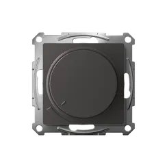 Светорегулятор поворотно-нажимной, LED, RC, 400 Вт Systeme Electric AtlasDesign Базальт ATN001423