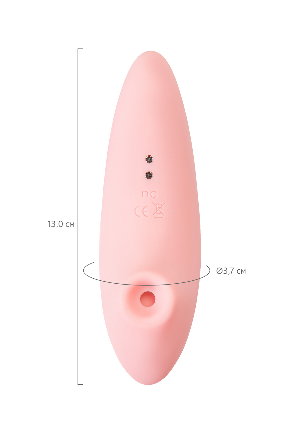 Вакуумный стимулятор Flovetta Lily, силикон, розовый, 13 см