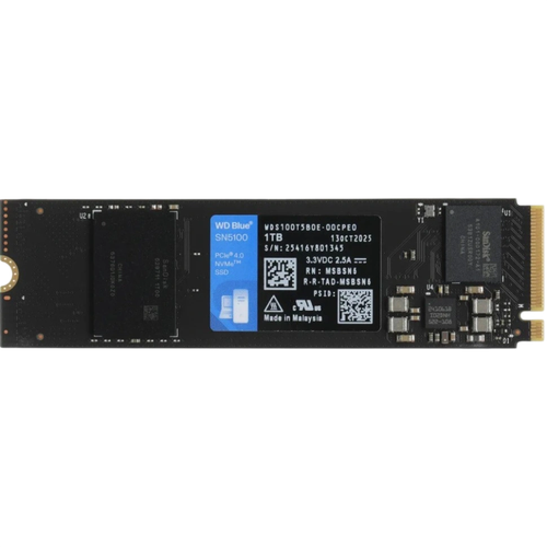 SSD 2 ТБ M.2 NVMe Western Digital SN5100 Blue