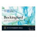Альбом для акварели Bockingford CP 300 г/м², 13х35 см, склейка с одной стороны 12 л, среднезернистая, St. Cuthberts Mill T47130001013H
