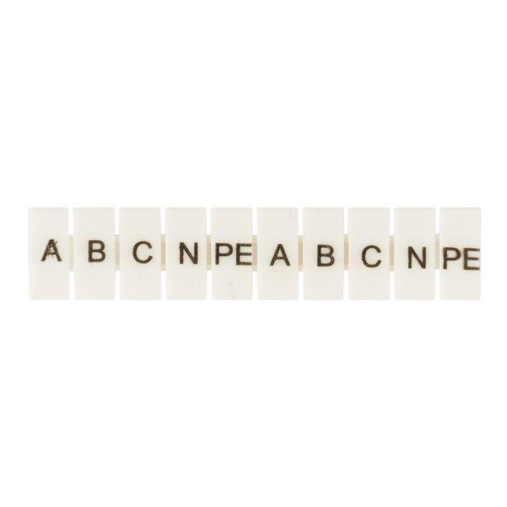 Маркеры для JXB-ST 4 с символами "A. B. C. N. PE" (уп.100шт) PROxima EKF zb-st-4-A-PE