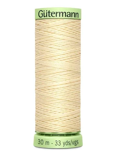 Нить Top Stitch 30/30 м для декоративной отстрочки, Gutermann, 610 св.кремово-желтый