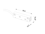 SY-LINK-CN1-WH-2.5, коннектор питания с проводом, 48В, белый, 2,5 м