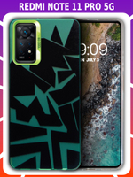 Дизайнерский чехол из пластика для XIAOMI REDMI NOTE 11 PRO 4G / 5G и 12 PRO 4G с усиленной защитой камеры и глянцем
