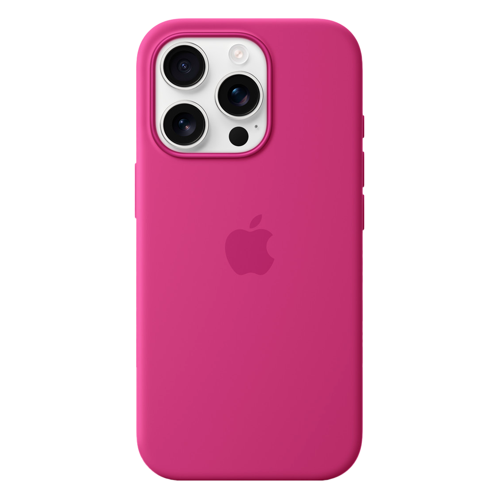 Силиконовый чехол с поддержкой MagSafe Apple Silicone Case для iPhone 16 Pro, Fuchsia (Фуксия)
