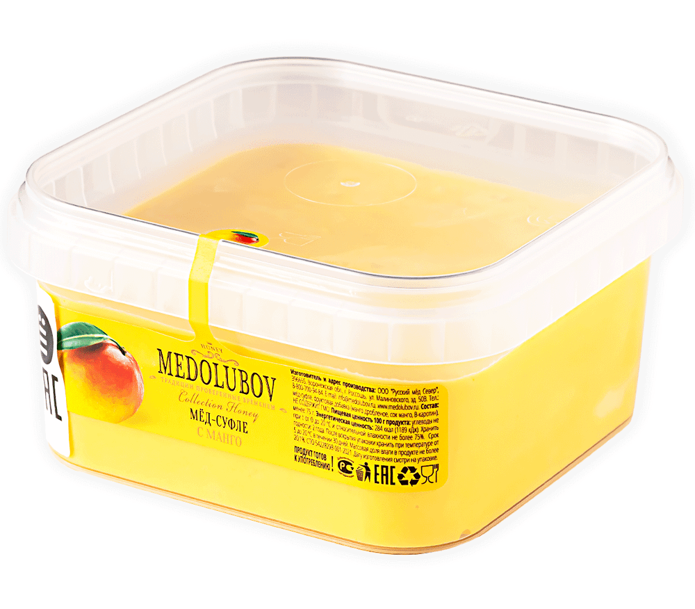 Медовое суфле с манго Медолюбов BOX 650 мл