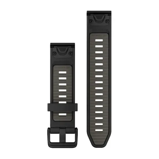Ремешок Garmin QuickFit 20 мм черно-серый силикон 010-13391-00