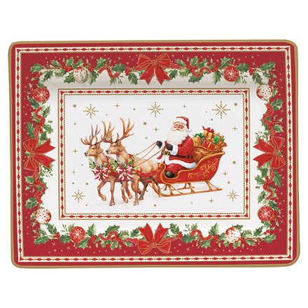 Поднос декоративный Christmas Heritage, 14х11 см
