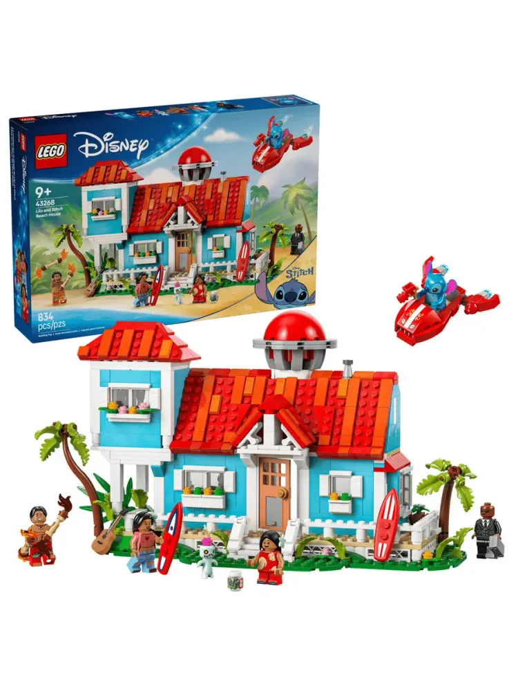 Конструктор Disney 43268 Пляжный домик Лило и Стича