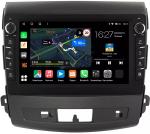 Магнитола для Mitsubishi Outlander XL, Peugeot 4007, Citroen C-Crosser (перфорированная рамка) - Canbox 9-004-1/9-004 Android 10, Быстрая, CarPlay, 4G SIM-слот