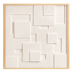 Панно декоративное с эффектом 3d minimalism, с бежевой рамой, 60х60 см