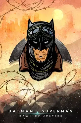 Металлический пин "Batman (2016)"