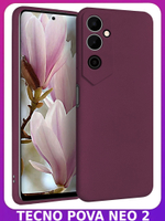 Мягкий Soft Touch чехол из силикона для TECNO POVA NEO 2 с бархатной подкладкой