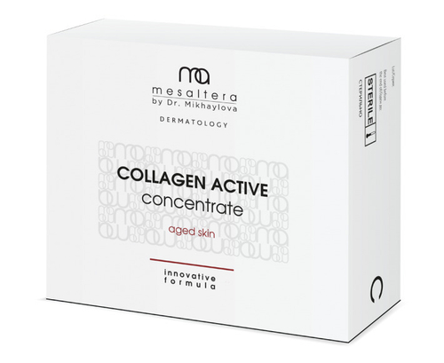 Mesaltera by Dr. Mikhaylova COLLAGENE ACTIVE - Активный концентрат c гидролизатом коллагена и эластина от Мезалтера, 10 ампул по 2 мл