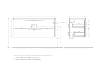 Тумба подвесная с раковиной BelBagno MARINO-1200-2C-SO-RW-P