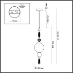 5405/1A ODL_EX Подвес E14 40Вт 220В IP20 MODERN