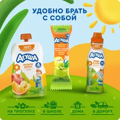 Пюре Агуша Мультифрукт с 6 мес 90 г