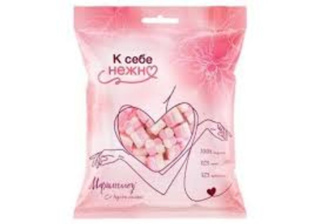 ЗЕФИРЮШКИ К СЕБЕ НЕЖНО Малиновые цветочки воздушный зефир для десертов 80г