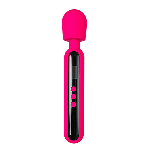 Ярко-розовый wand-вибратор 23,5см ToyFa eroTEQ Mashr 593004