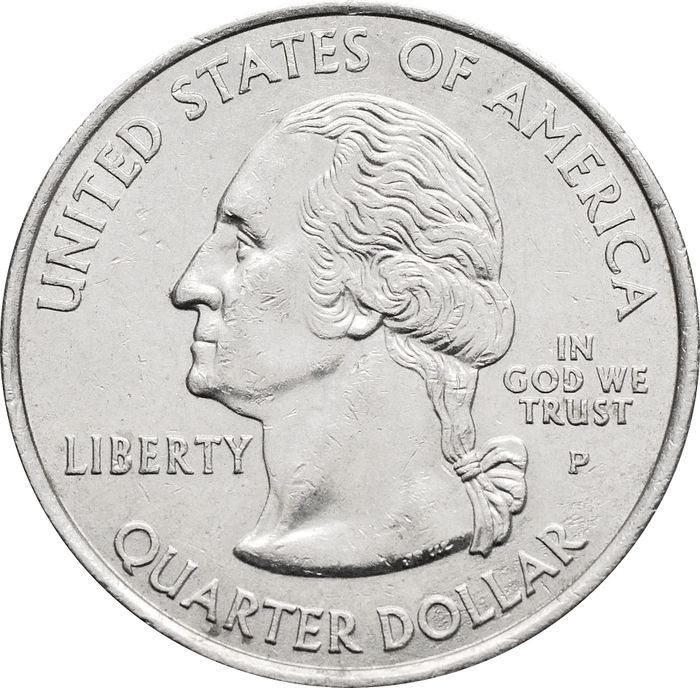 25 центов (1/4 доллара, квотер) 2008 США «Штат Нью-Мексико» (P) XF