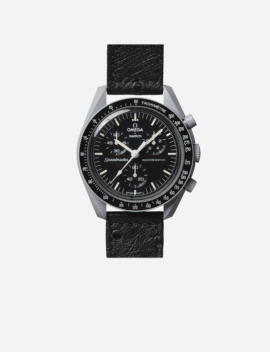 Наручные часы OMEGA x Swatch Moonswatch Ostrich Leather Straps 