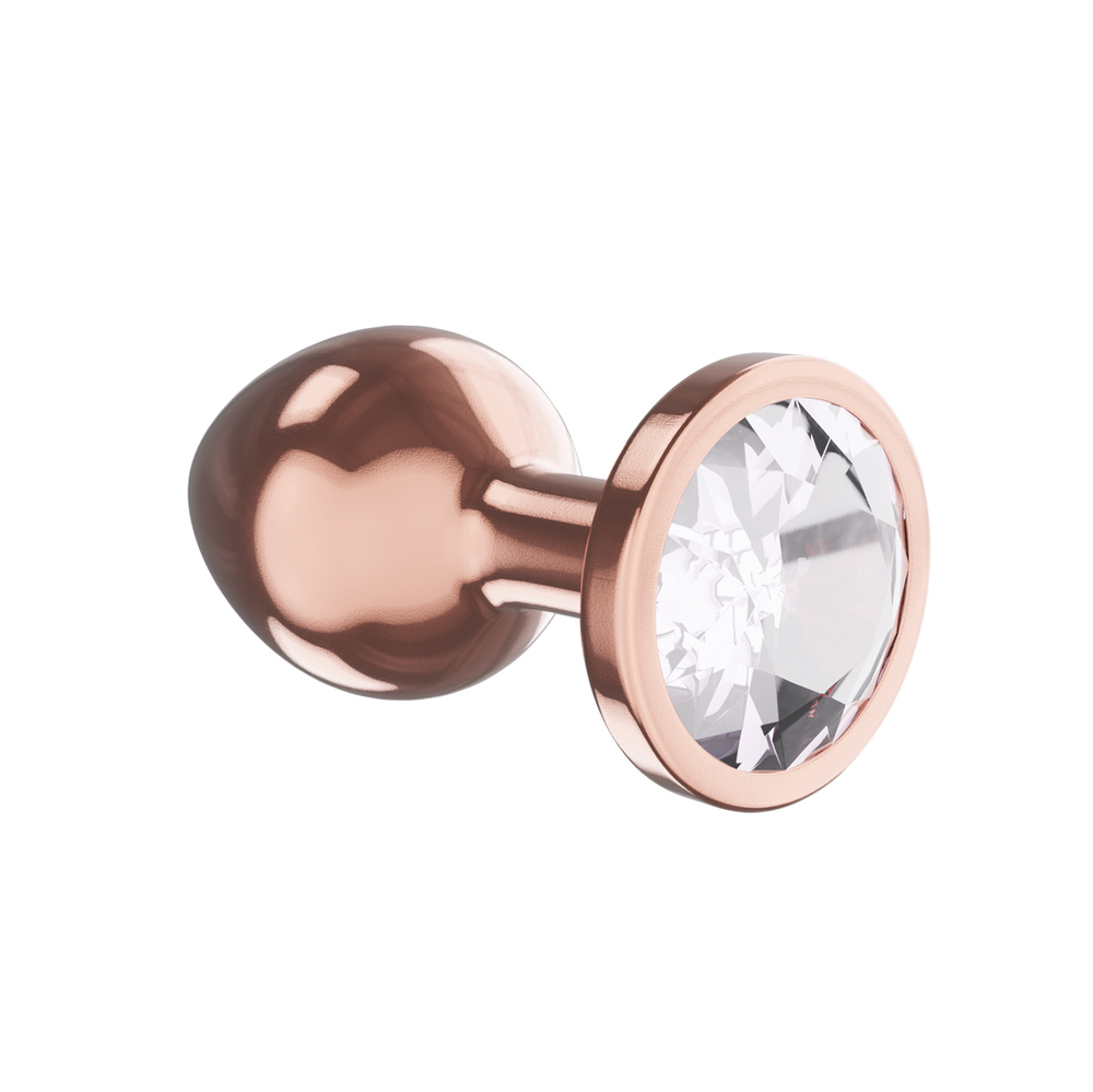 Анальная Пробка Diamond Moonstone Shine S Розовое Золото 4021-01lola