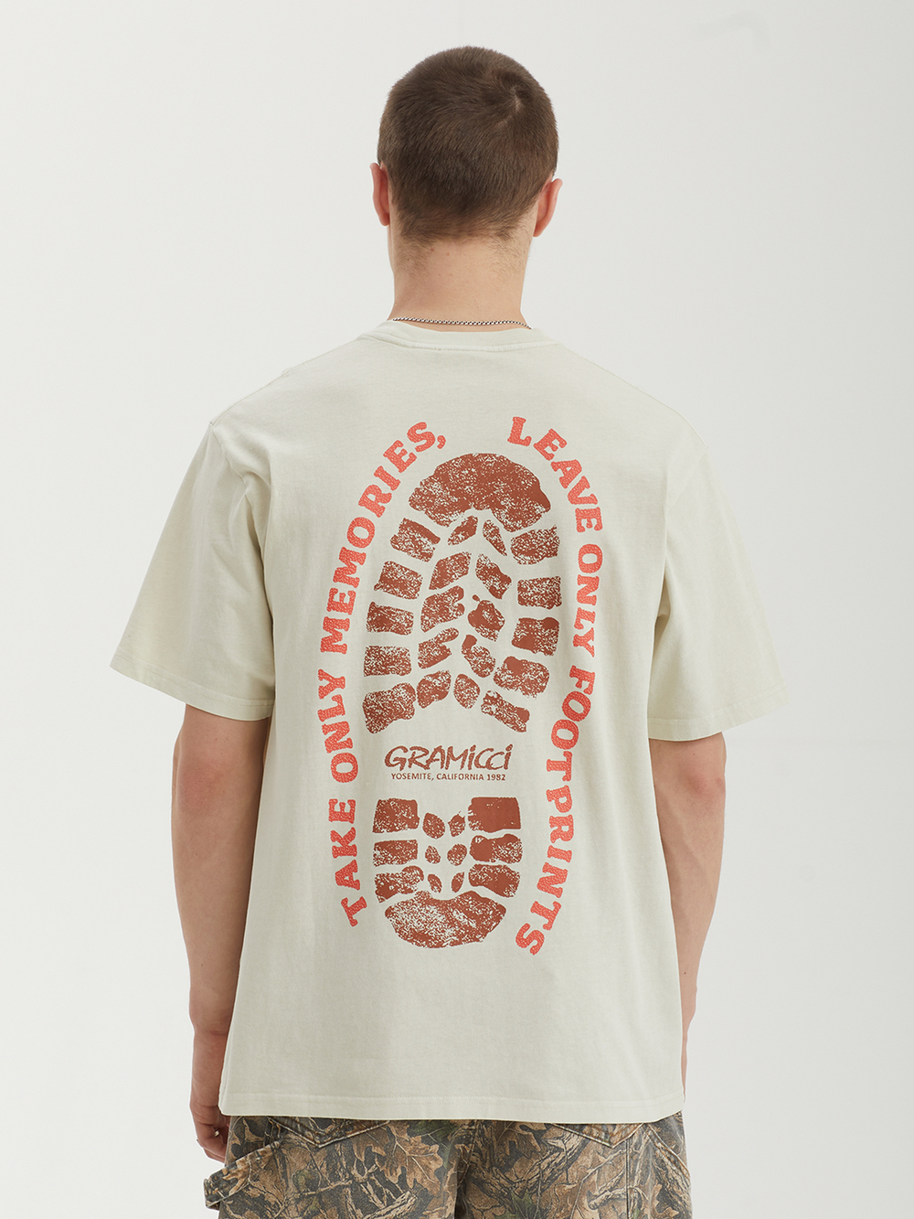 Мужская Футболка Footprints Tee Pigment Dyed