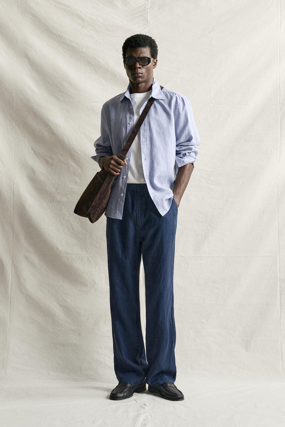 ЛЬНЯНЫЕ БРЮКИ REGULAR FIT — ZARA