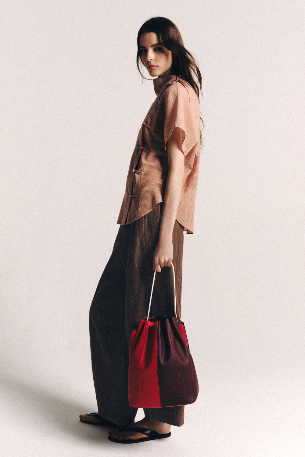БРЮКИ В ПОЛОСКУ ИЗ ЛЬНА — ZW COLLECTION — ZARA