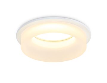 Встраиваемый точечный светильник 1*GU5.3 TN1302 WH/FR белый/белый матовый Acrylic Frost Ambrella