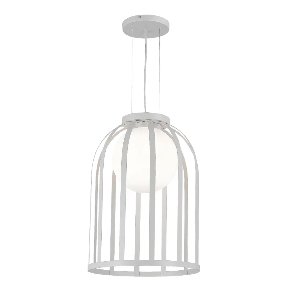 SL6129.503.01 Светильник подвесной ST-Luce Белый/Белый E27 1*60W SL6129.503.01 Светильник подвесной ST-Luce Белый/Белый E27 1*60W