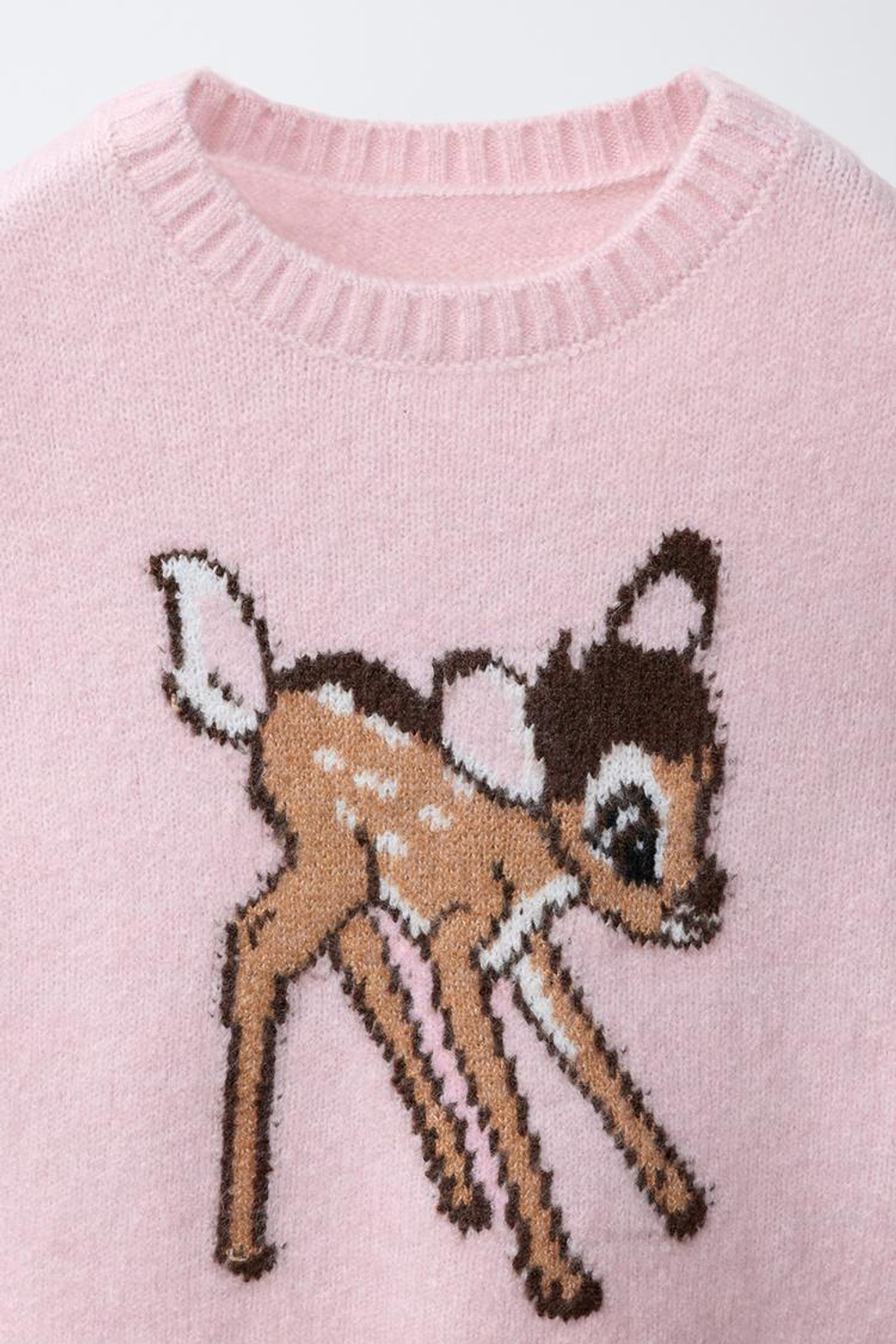 ZARA СВИТЕР С ПРИНТОМ BAMBI © DISNEY, РОЗОВЫЙ
