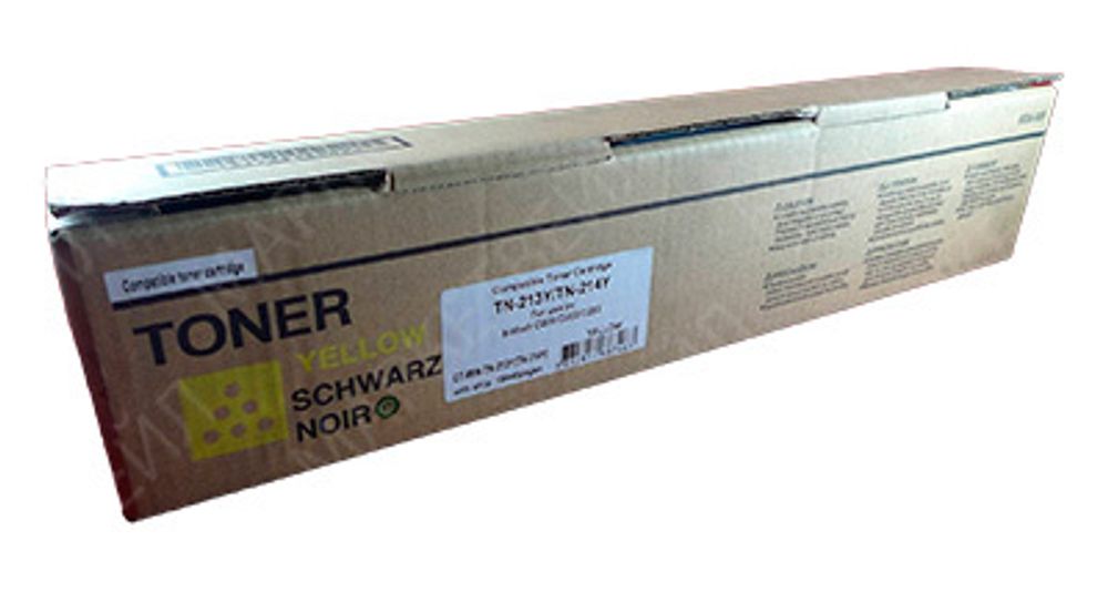Тонер-картридж ELP, аналог Konica Minolta TN-213Y/TN-214Y для bizhub C200/C203/C253 yellow (туба 374г)