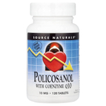 Source Naturals, поликозанол с коэнзимом Q10, 120 таблеток