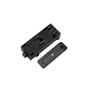Коннектор питания прямой APL.0280.00.01 чёрный Magnetic track 220 Aployt
