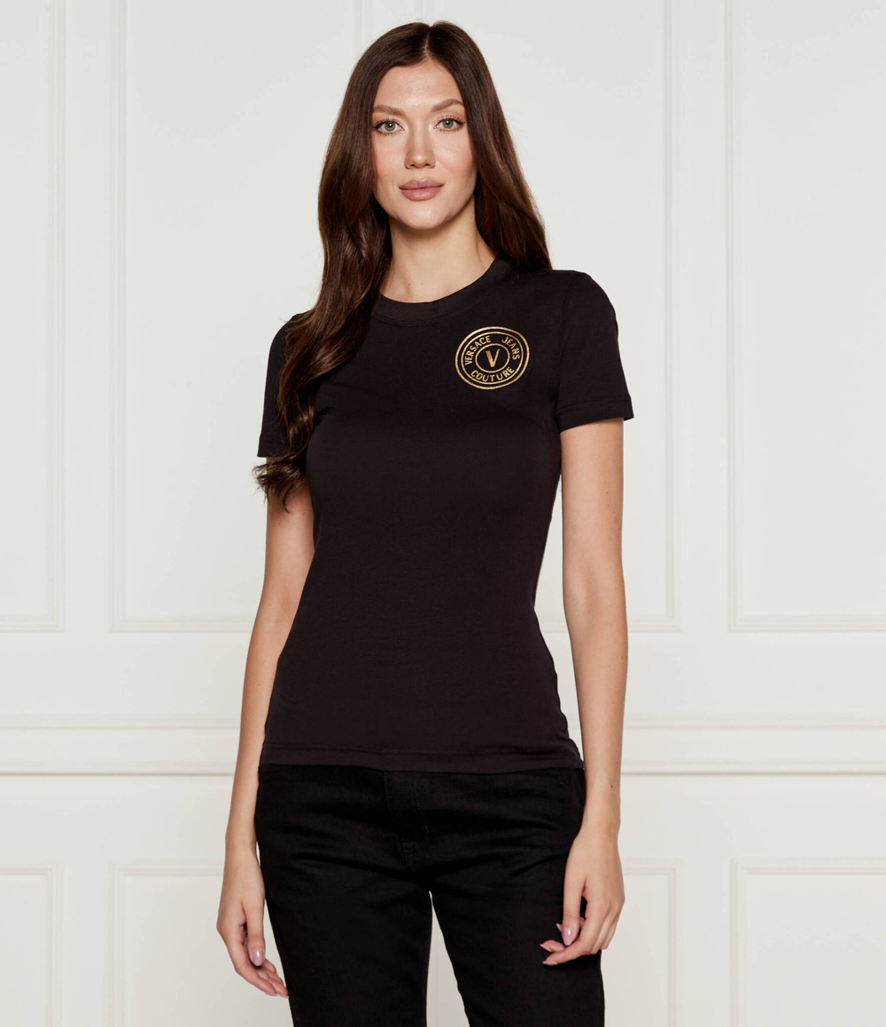 Футболка Versace Jeans Couture - черный(77HAHT00CJ03T)