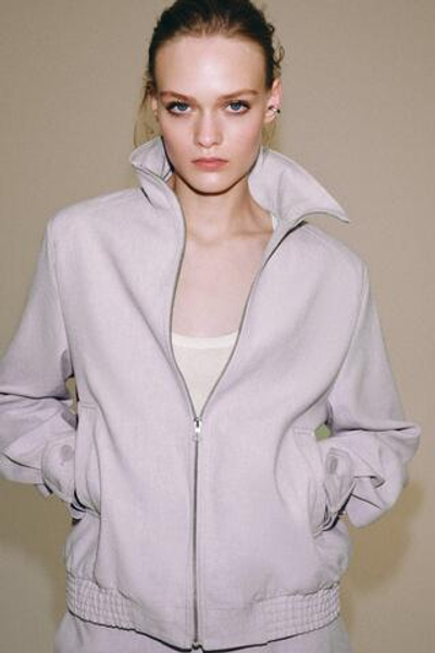 БОМБЕР ИЗ СМЕСОВОГО ЛЬНА — ZW COLLECTION — ZARA