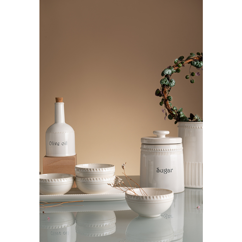 Банка для сахара 820мл Tkano Kitchen Spirit белая
