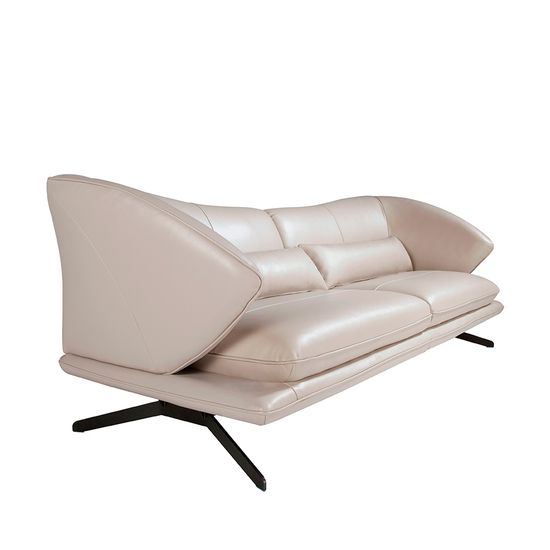 Диван 2-х местный 6145/KF2157-2P-M5652 Angel Cerda кожаный с декоративными подушками