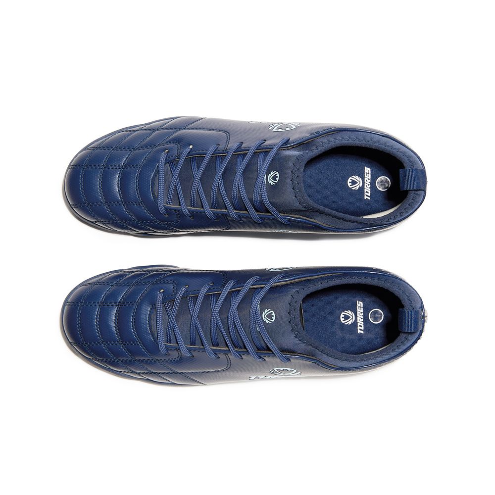 Бутсы футб.(многошиповки) TORRES BOLA-J подр. TS2342310-372-35,р.35,с носком,резина,ПУ,текст.,синий