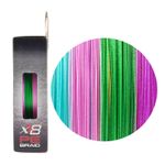 RUZZA Шнур X8 150м Multicolor 0,12мм 9,1кг/20lb
