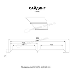 Сайдинг МЕТАЛЛ ПРОФИЛЬ Lбрус-15х240 (ПЭ-01-9003-0.45) Белый