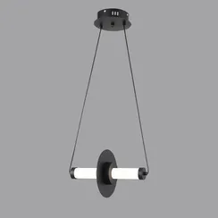 Светильник подвесной светодиодный Rilon 1177B-B/S BLACK, 10 Вт, чёрный