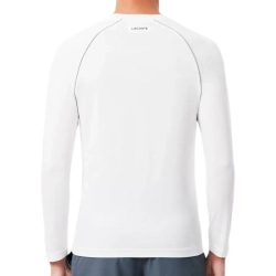 Мужская теннисная футболка с длинным рукавом Lacoste Ultra Dry Stretch Tennis Baselayer - white