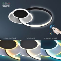 Светильник потолочный светодиодный Rivoli Julia 6080-108 с пультом 80 Вт 4000К - 6000К LED модерн | Rivoli