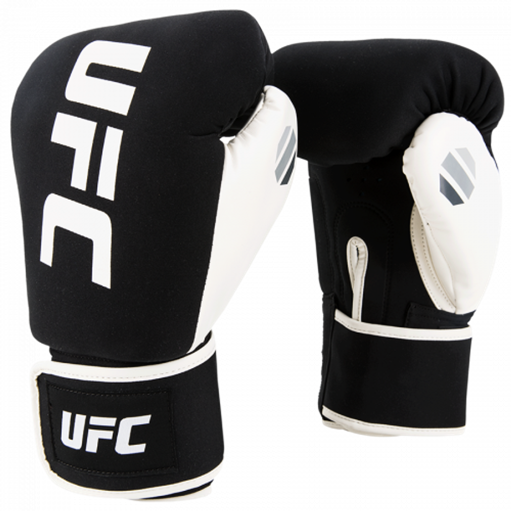 UFC Перчатки для бокса и ММА черные/белые - L