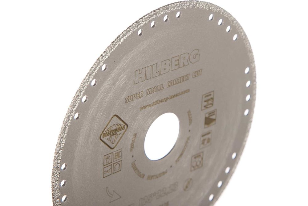 Диск алмазный отрезной 125*22,23 Hilberg Super Metall Сorrect Cut 502125
