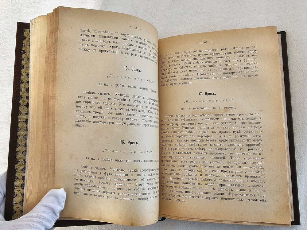 "Легавая собака. Полное руководство к разведению, содержанию, лечению и дрессировке собак по новому способу без побоев". Ф. Освальд. 1900г. - антикварная книга