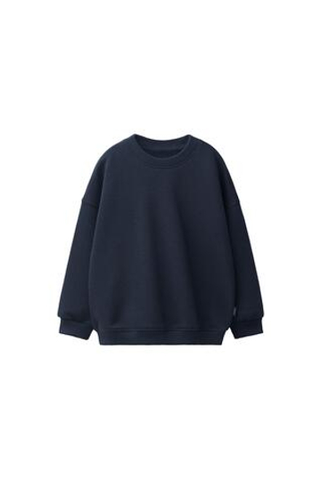 ZARA ОДНОТОННАЯ ТОЛСТОВКА, МОРСКОЙ СИНИЙ